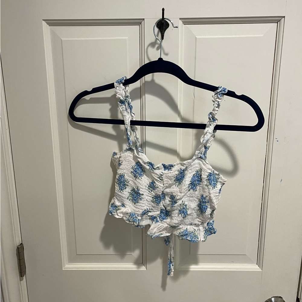 Vestique floral cropped tank